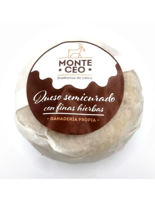 Queso Semicurado de Cabra con Finas Hierbas | Monte Ceo
